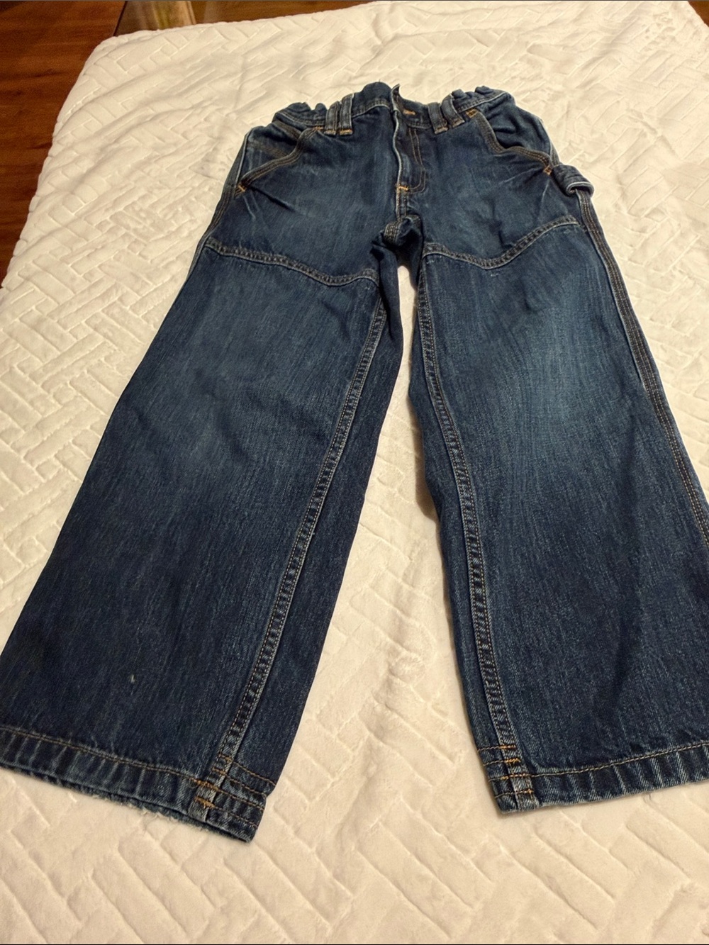Kid’s Relaxed Fit Dark Blue Jeans size 7 Old Navy